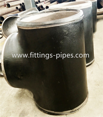 1/2" Astm A234 Steel Pipe Tee Fittings Sandblasting