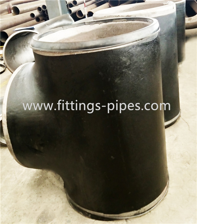 1/2" Astm A234 Steel Pipe Tee Fittings Sandblasting